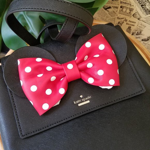 Neema Black Red Kate Spade Disney Minnie Mouse Bag - Picture 4 of 11